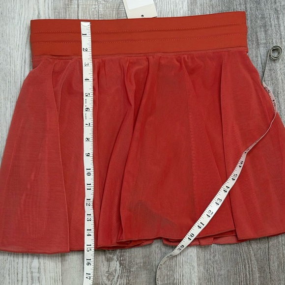 HALARA High Waisted Drawstring Contrast Mesh 2-in-1 Pocket Flowy Skort size M - Picture 11 of 12